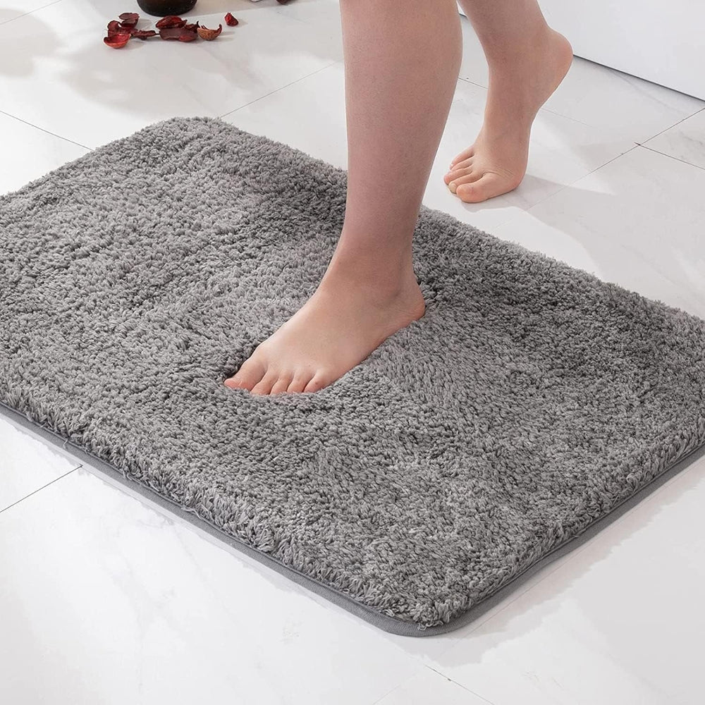 Kylpyhuoneen Matto Pörröinen Pehmeä Liukumaton 50x80 cm 1