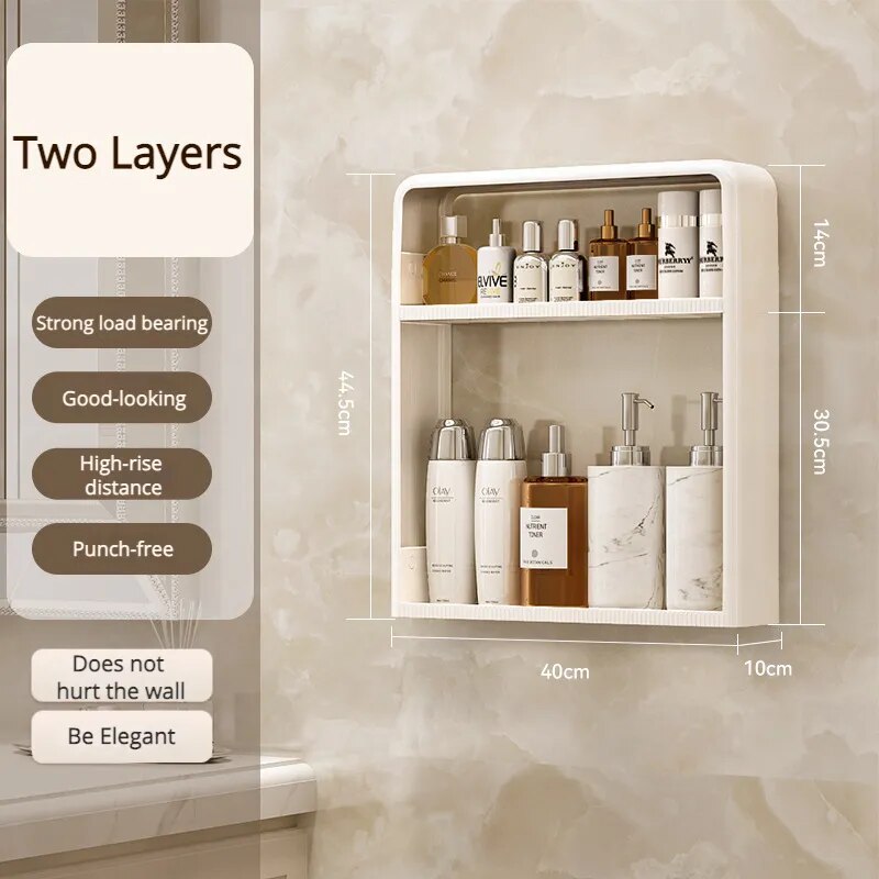 Kylpyhuoneen Organisointihylly Seinälle Asennettava 0