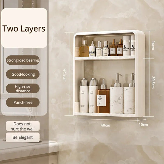 Kylpyhuoneen Organisointihylly Seinälle Asennettava 0