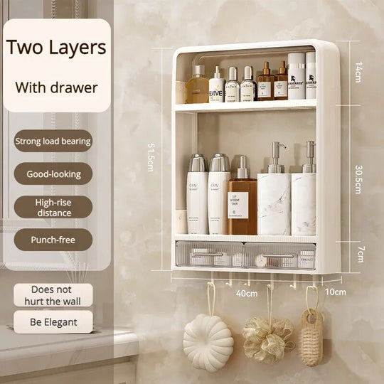Kylpyhuoneen Organisointihylly Seinälle Asennettava 7