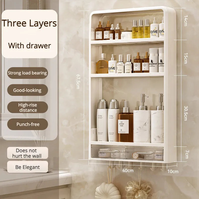 Kylpyhuoneen Organisointihylly Seinälle Asennettava 9