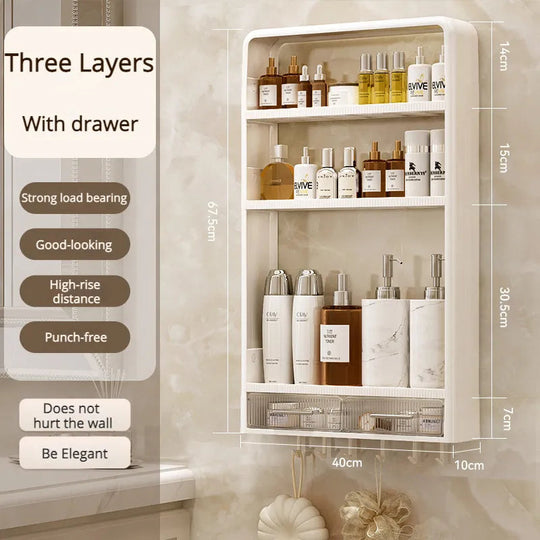Kylpyhuoneen Organisointihylly Seinälle Asennettava 9