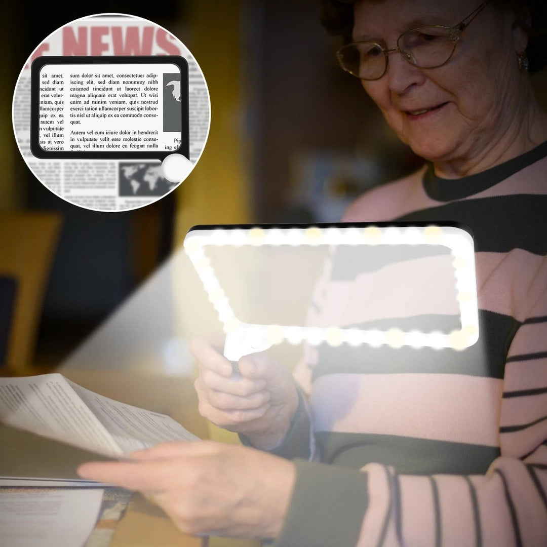 LED-käsisuurennuslasi 5x Yksityiskohtien Tarkasteluun 2