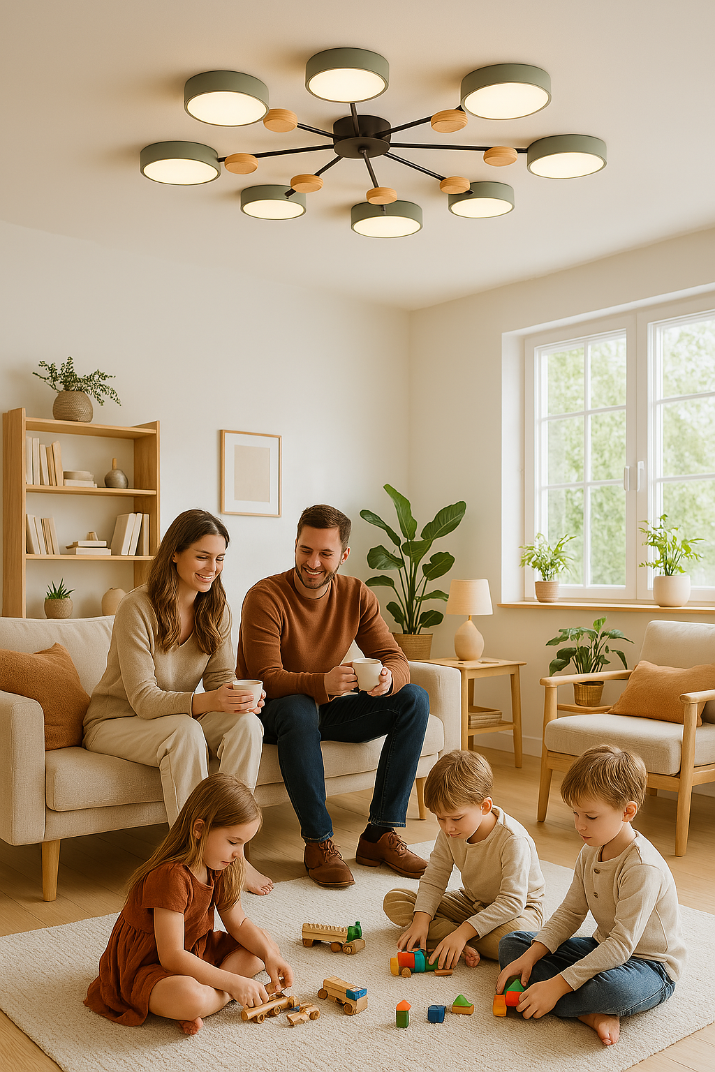 LED-kattovalaisin Haarautunut Skandi-tyylinen 3