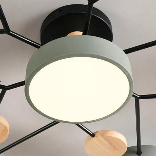 LED-kattovalaisin Haarautunut Skandi-tyylinen 6