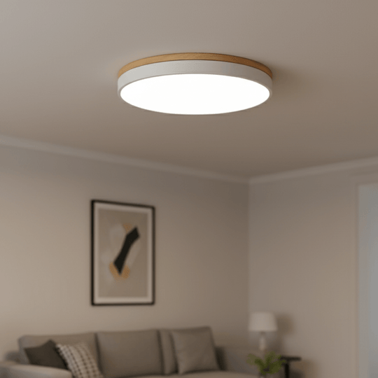 LED-kattovalaisin Luonnonpuu ja Vihreä Korostus 0