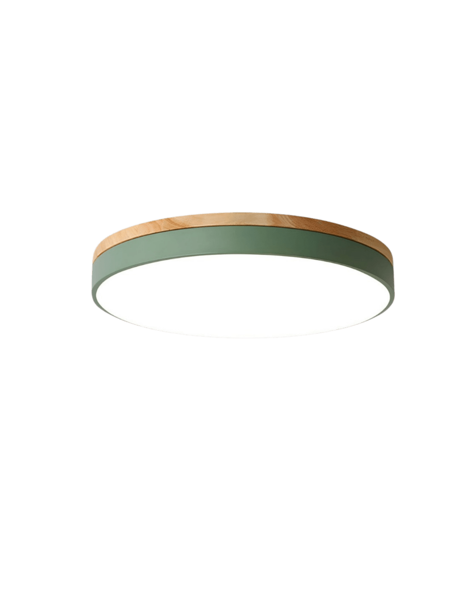 LED-kattovalaisin Luonnonpuu ja Vihreä Korostus 8