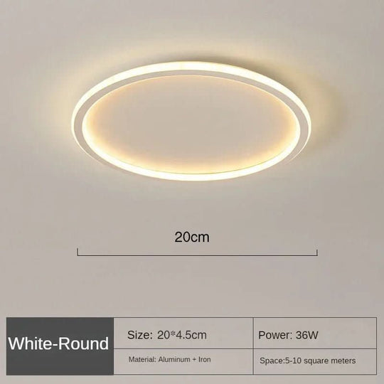 LED-kattovalaisin Pyöreä Skandinaavinen Design 6