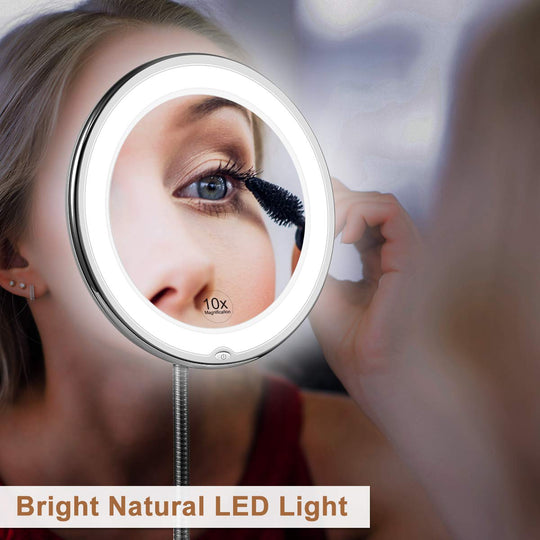 LED-peili Hanhenkaulalla Suurentava 0