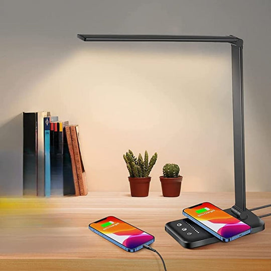 LED-pöytävalaisin Moderni USB-latausportilla 4