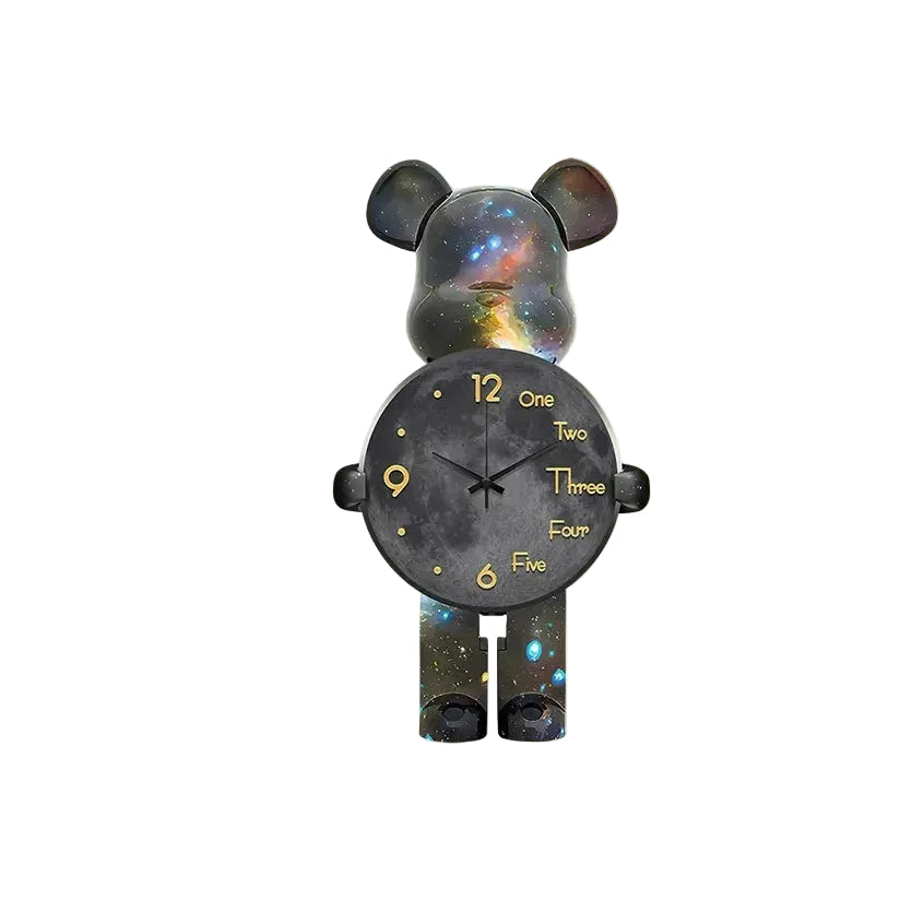 LED-seinäkello Star Bear Leikkisä Muotoilu 0
