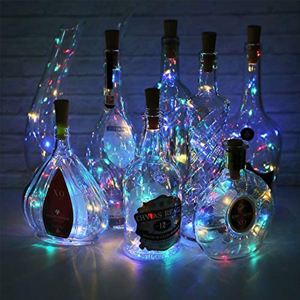LED Valot Pullovalot DIY Sisustukseen 20 Valoa 2M Joustava Hopealanka 1