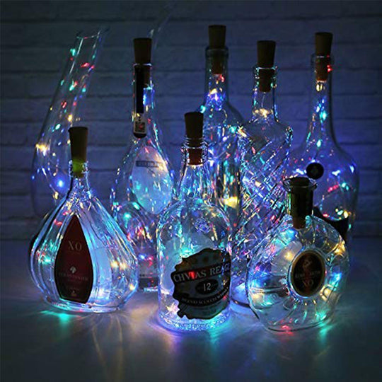 LED Valot Pullovalot DIY Sisustukseen 20 Valoa 2M Joustava Hopealanka 1