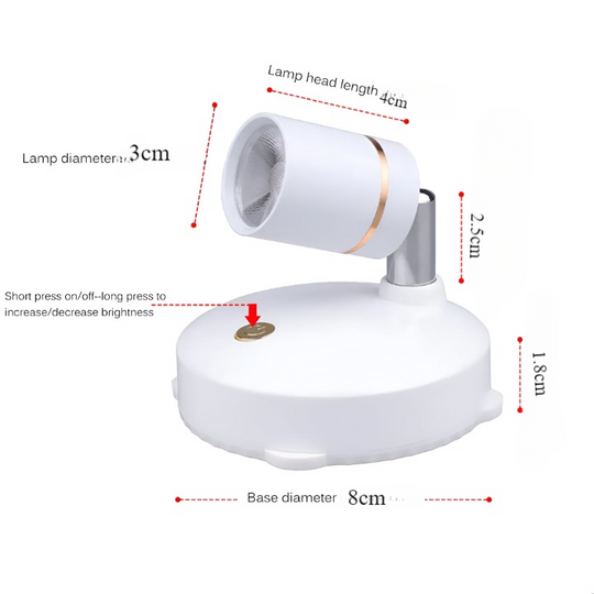 Langaton Mini LED -valokeila Moderni Muotoilu 7