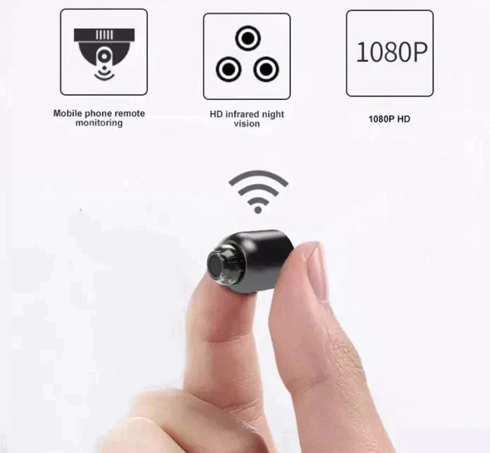 Langaton Mini WiFi Turvakamera 2 kpl Laajakulmalla 3