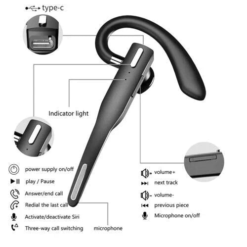 Langattomat Bluetooth-kuulokkeet Dual Mic 3