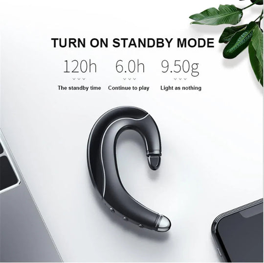 Langattomat Kuulokkeet Bone Conduction Teknologialla - Urheilukuulokkeet Bluetooth Nappikuulokkeet Aktiiviseen Käyttöön 5