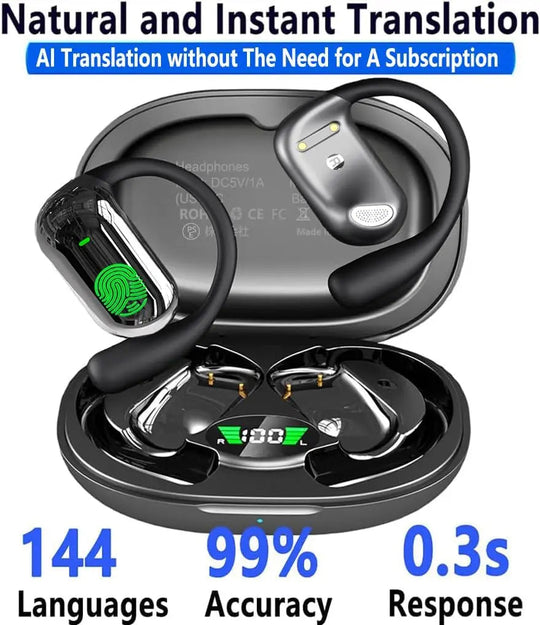 Langattomat monikieliset käännöskuulokkeet 4