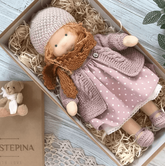 Lapsille Sopiva Käsintehty Waldorf-nukke 3
