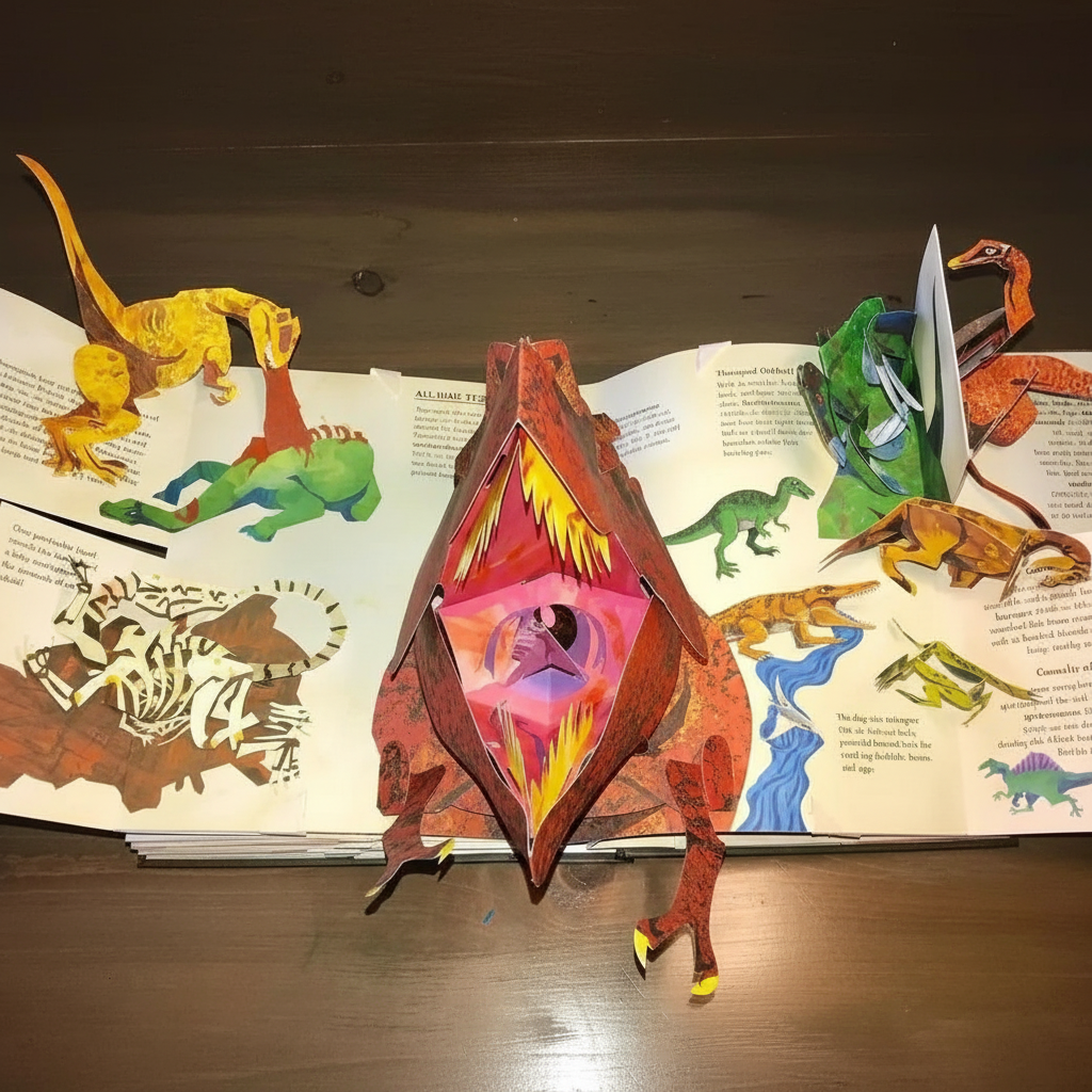 Lasten 3D-ponnahduskirja Dinosaurukset 1