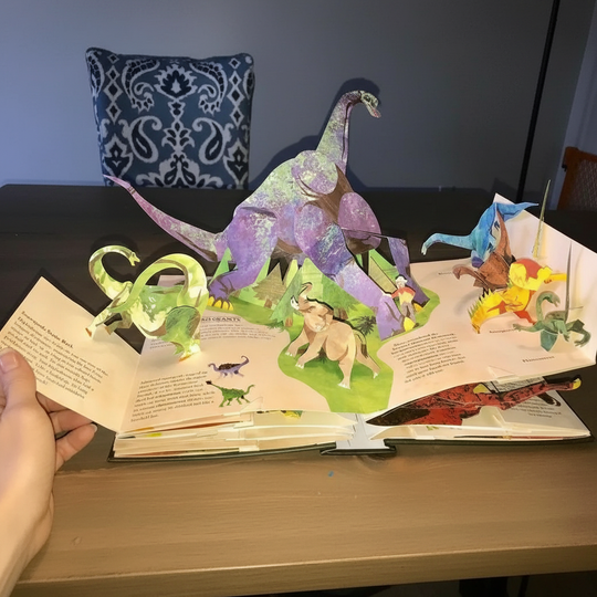 Lasten 3D-ponnahduskirja Dinosaurukset 2