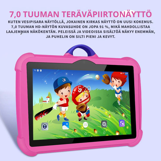 Lasten 7 Tuuman Tabletti Neliydin 4GB RAM 64GB ROM 10