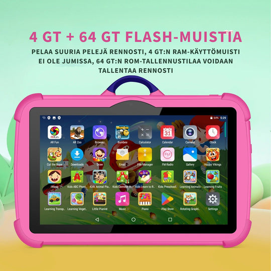Lasten 7 Tuuman Tabletti Neliydin 4GB RAM 64GB ROM 6