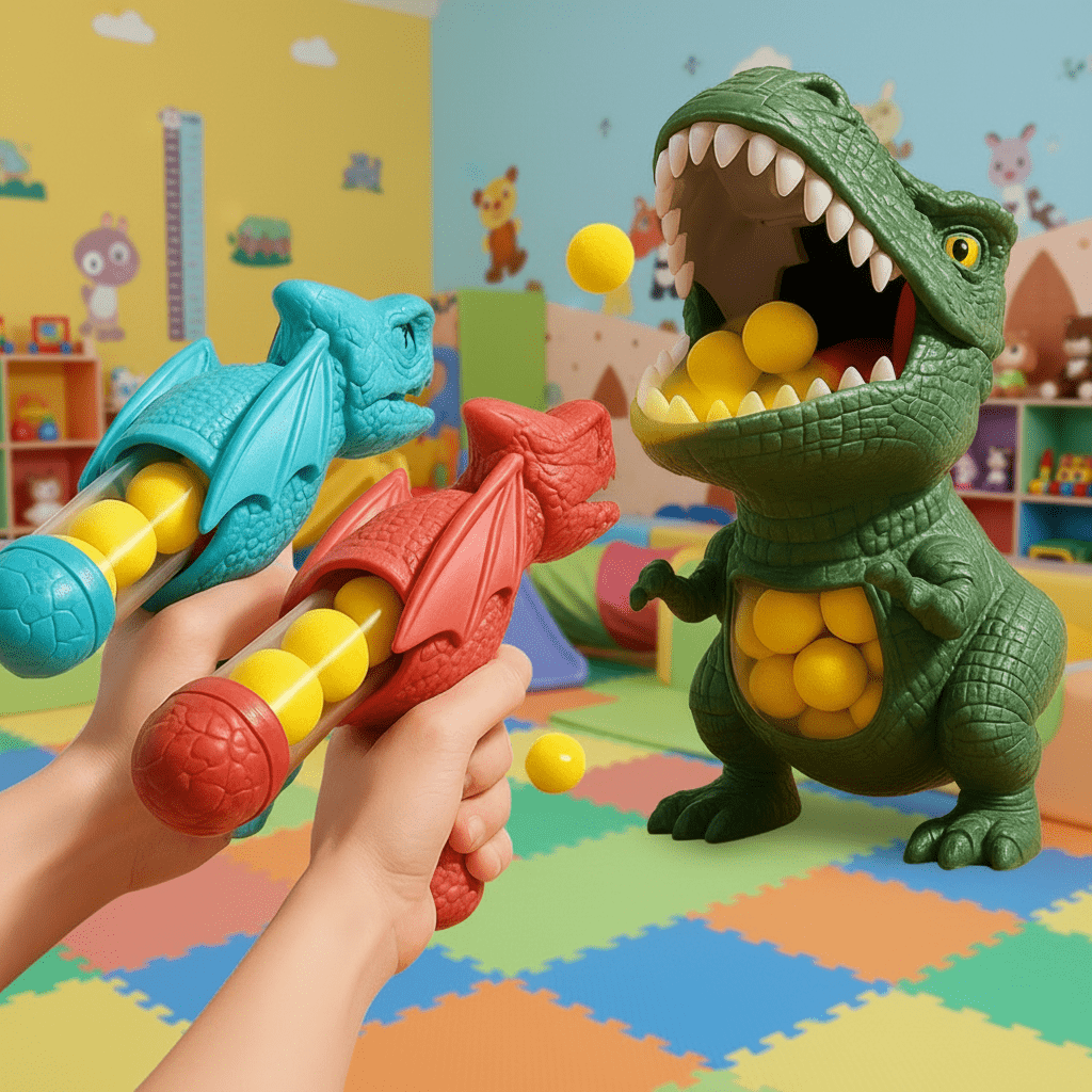 Lasten Ammuntapeli DINOPOP BLASTER Dinosaurusteemalla 4