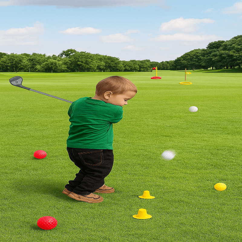 Lasten Golfsetti Säädettävillä Teleskooppimailoilla 1