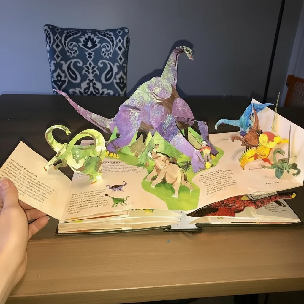 Lasten Kirja 3D-Ponnahdusikkunakirja Dinosaurusseikkailu 2