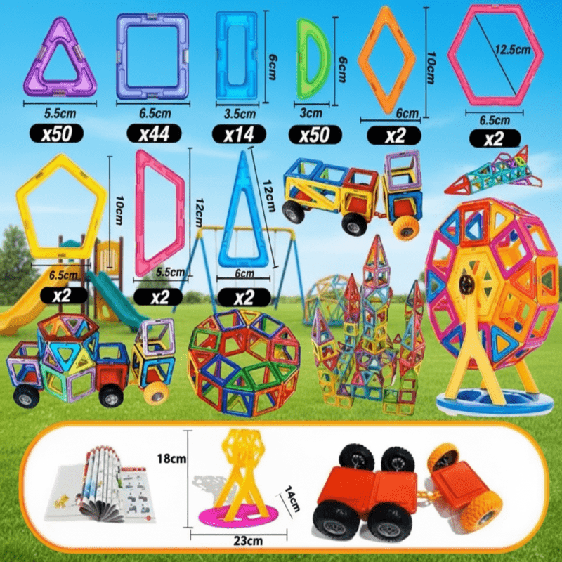 Lasten Magneettinen Rakennuspalikkasarja FUNNIBLOX 9