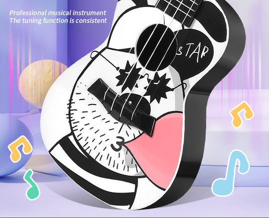 Lasten Mini Ukulele Dinosaurusteemalla Leikkisä Soitin 3