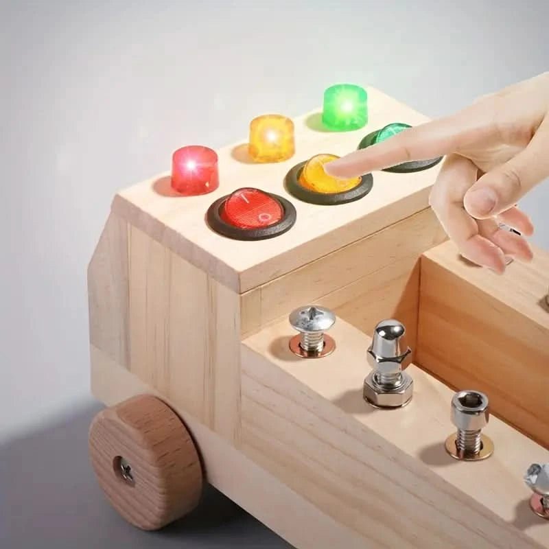 Lasten Montessori Busy Board Interaktiivinen Oppimislelu 3