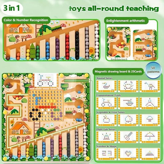 Lasten Montessori Magneettinen Labyrinttilelu 7