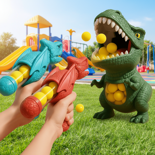 Lasten Peli Dinosaurusteemainen Ammuntapeli Aktiiviseen Leikkiin 5