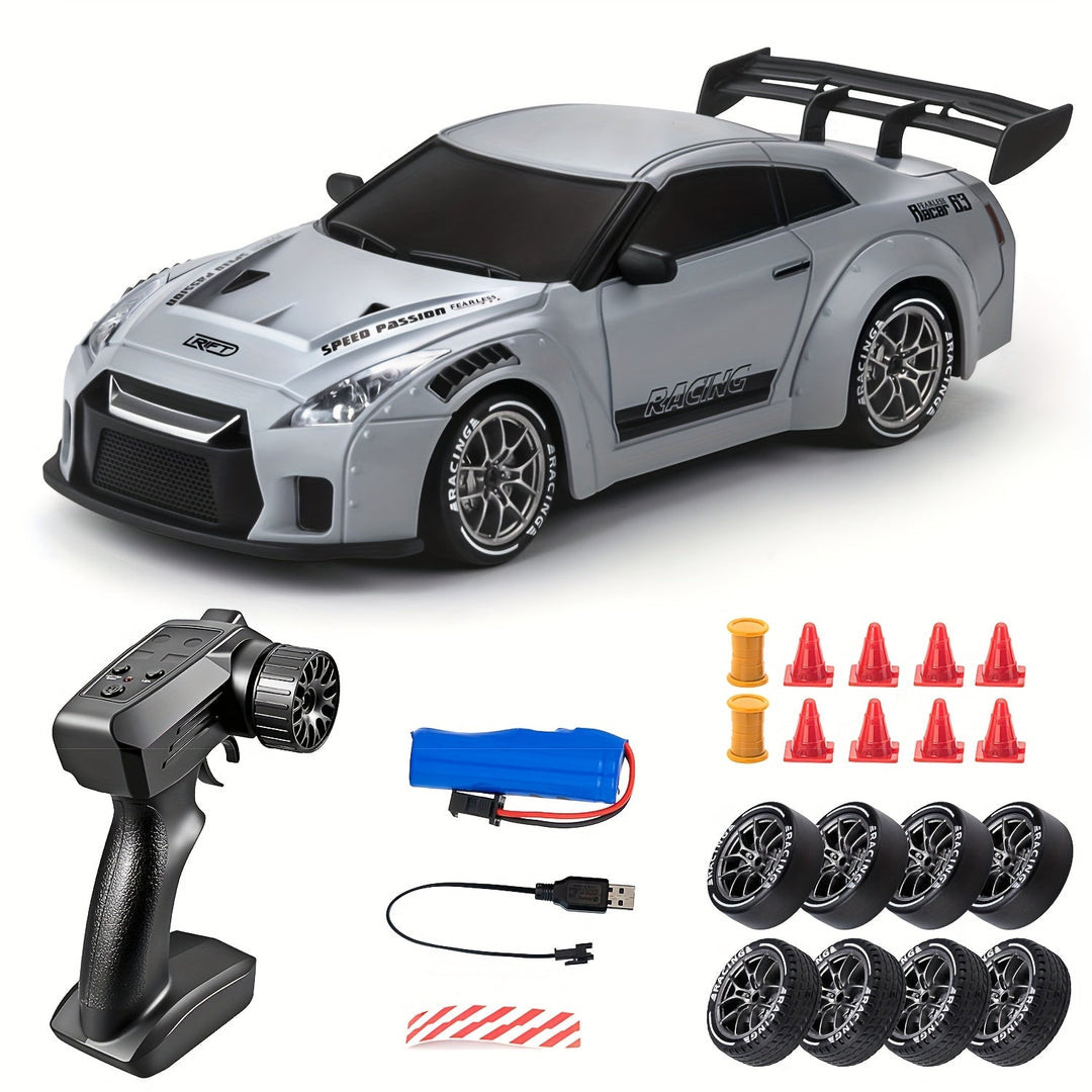 Lasten RC Drift Auto LED-valoilla 4WD 0