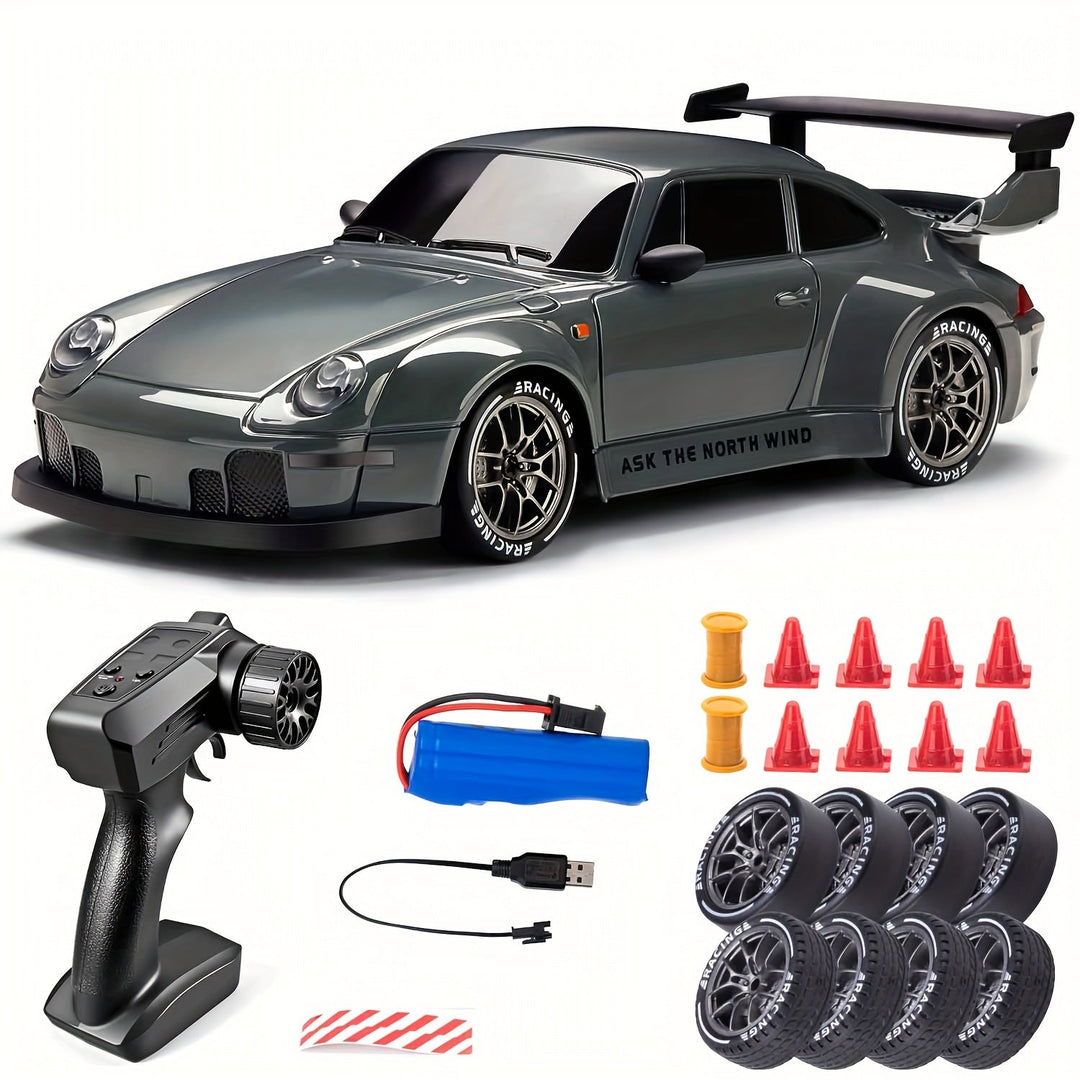 Lasten RC Drift Auto LED-valoilla 4WD 3