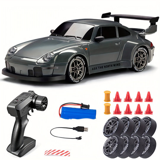 Lasten RC Drift Auto LED-valoilla 4WD 3