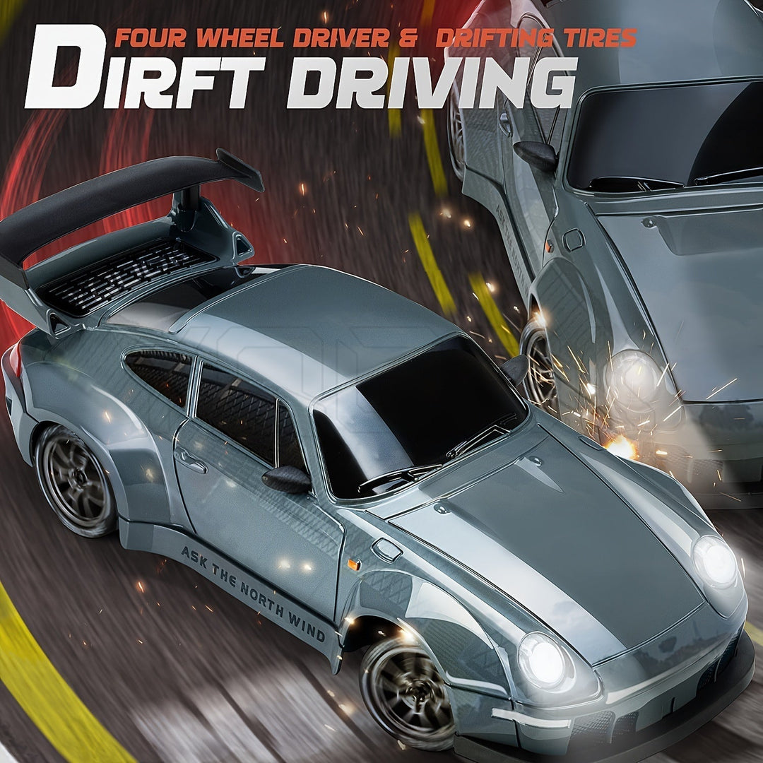 Lasten RC Drift Auto LED-valoilla 4WD 5