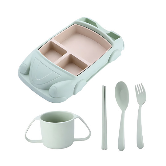 Lasten Ruokailusetti Kilpa-auton Muotoisena 20