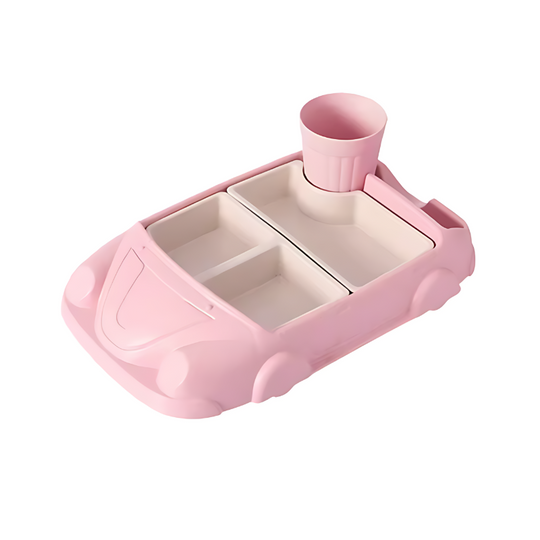 Lasten Ruokailusetti Kilpa-auton Muotoisena 8
