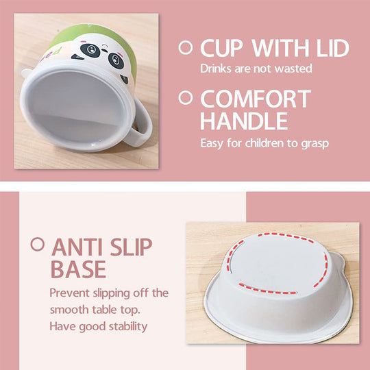 Lasten Ruokailuvälineet Bambukuidusta Söpö Design 7