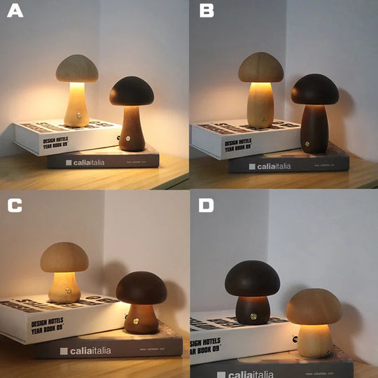 Lasten Sienimuotoinen Lamppu Touch Control LED 4