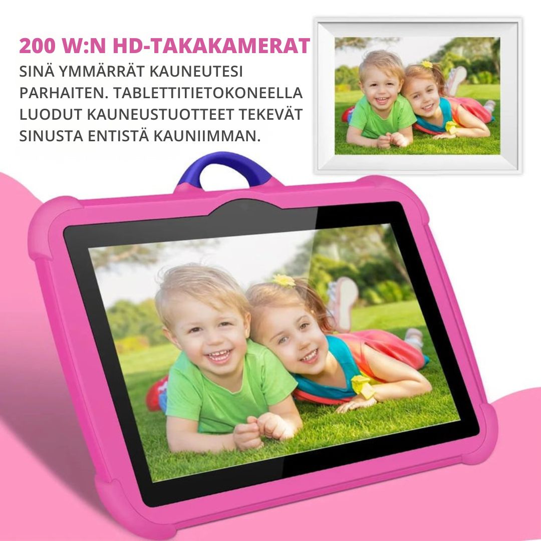 Lasten Tabletti 7.0 Tuumaa Neliydin 4GB RAM 64GB ROM Kestävä Muovi