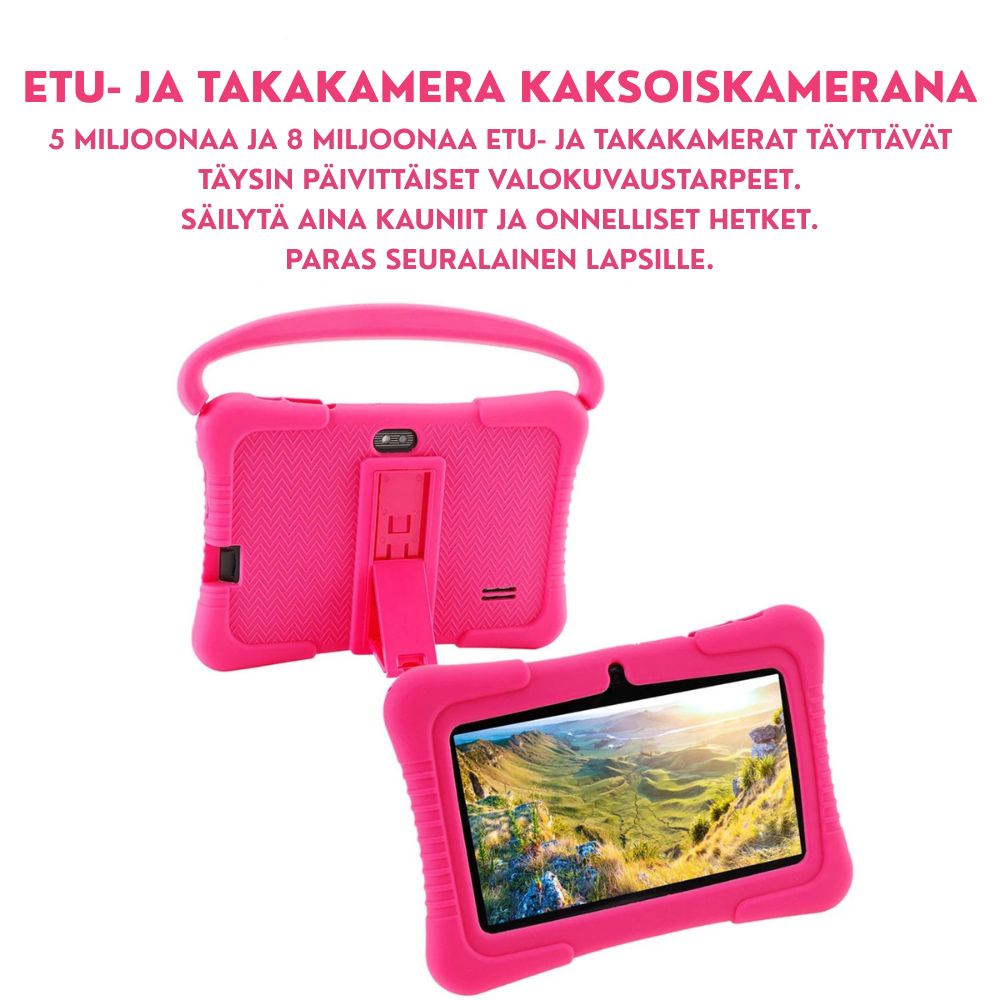 Lasten Tabletti 7 Tuumaa Android 12 2GB RAM 32GB Tallennus 4