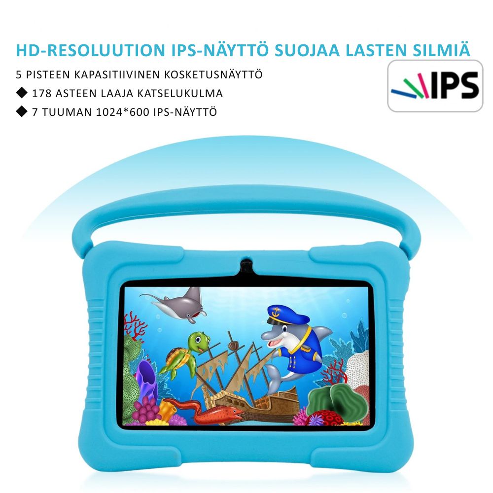 Lasten Tabletti 7 Tuumaa Android 12 2GB RAM 32GB Tallennus 5
