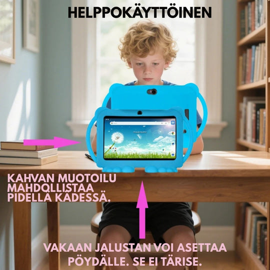 Lasten Tabletti 7 Tuumaa Android 12 32GB Kestävä Oppimisväline 03