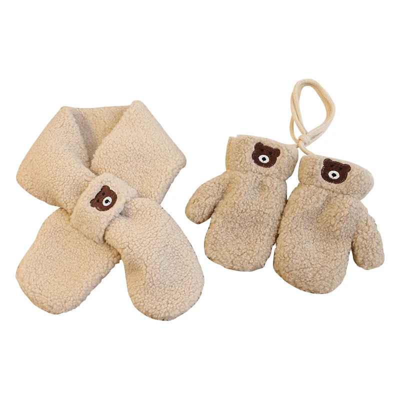 Lasten Talvisetti Fleece Lapaset ja Huivi 1