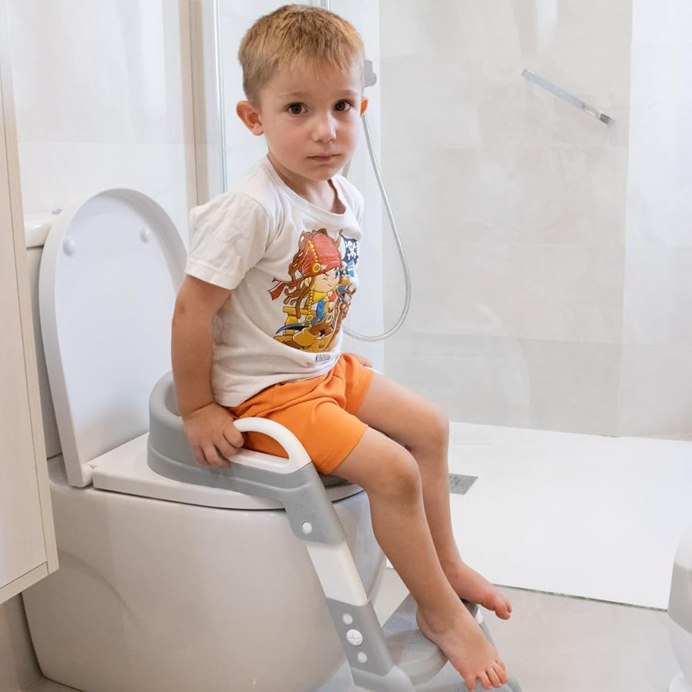 Lasten WC-istuin Tikkailla Ergonomisella Muotoilulla 1