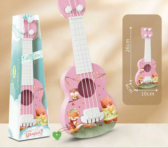 Lasten akustinen ukulele hauska muotoilu 4